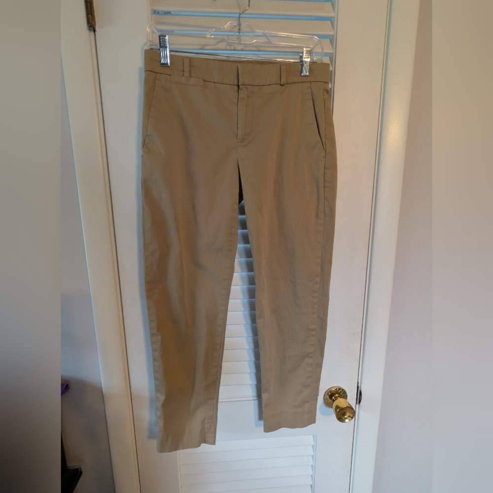 Banana Republic Size 2 Avalon Pants Khaki Tan Euc Comfy Ankle
